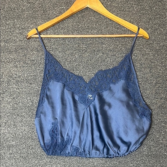 Intimately Free People Night Out Blouson Brami Slip Cami Cropped Top, Medium - Picture 2 of 7